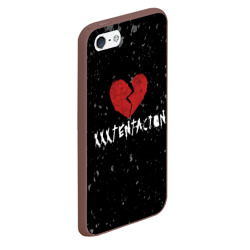 Чехол для iPhone 5/5S матовый XXXTentacion Red Broken Heart - фото 2