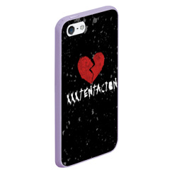 Чехол для iPhone 5/5S матовый XXXTentacion Red Broken Heart - фото 2