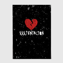 Постер XXXTentacion Red Broken Heart