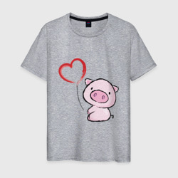 Мужская футболка хлопок Pig Love