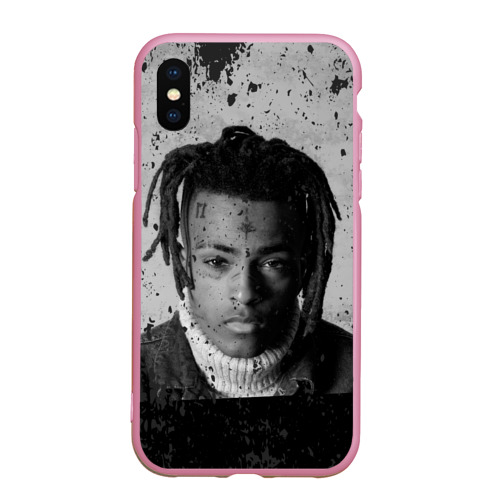 Чехол для iPhone XS Max матовый XXXTentacion, цвет розовый