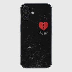 Чехол для iPhone 16 силиконовый с защитой камеры Lil Peep Broken Heart