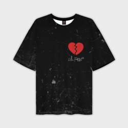 Мужская футболка oversize 3D Lil Peep Broken Heart