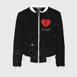 Женский бомбер 3D Lil Peep Broken Heart