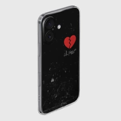 Чехол для iPhone 16 силиконовый с защитой камеры Lil Peep Broken Heart - фото 2