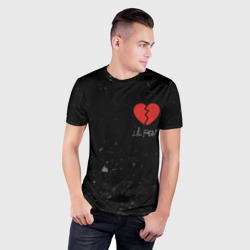 Мужская футболка 3D Slim Lil Peep Broken Heart - фото 2