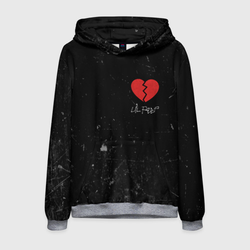 Мужская толстовка 3D Lil Peep Broken Heart Фото 01 Мужская толстовка 3D Lil Peep Broken Heart Фото 01