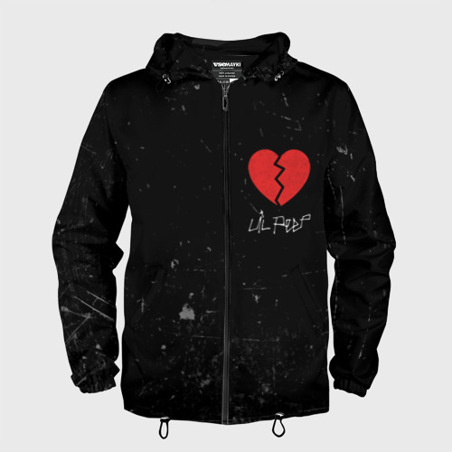 Мужская ветровка 3D Lil Peep Broken Heart Фото 01 Мужская ветровка 3D Lil Peep Broken Heart Фото 01