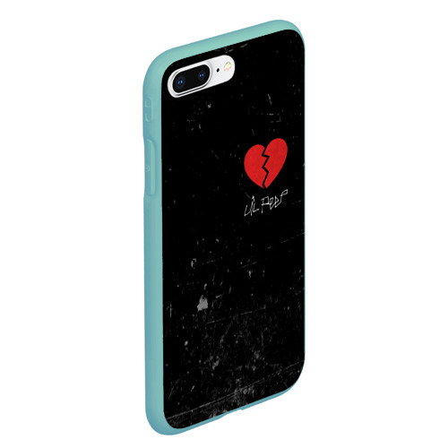 Чехол для iPhone 7Plus/8 Plus матовый Lil Peep Broken Heart, цвет мятный - фото 3