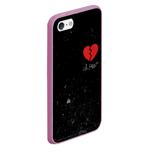 Чехол для iPhone 5/5S матовый Lil Peep Broken Heart - фото 3