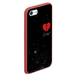 Чехол для iPhone 5/5S матовый Lil Peep Broken Heart - фото 2
