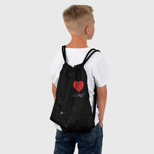Рюкзак-мешок 3D Lil Peep Broken Heart - фото 4