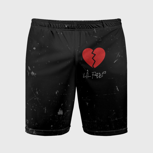 Мужские шорты спортивные Lil Peep Broken Heart, цвет 3D печать