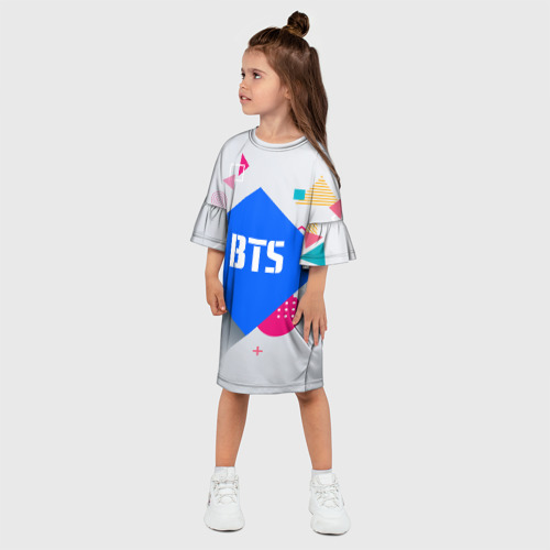 Детское платье 3D BTS, цвет 3D печать - фото 3