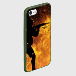 Чехол для iPhone 5/5S матовый CS:GO Fire - фото 2