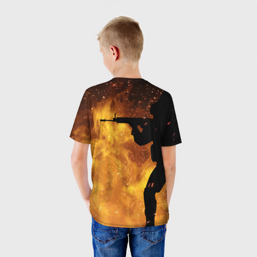 Детская футболка 3D CS:GO Fire, цвет 3D печать - фото 4