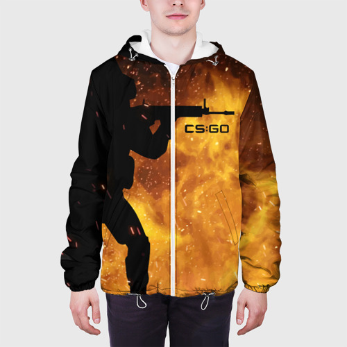 Мужская куртка 3D CS:GO Fire, цвет 3D печать - фото 4
