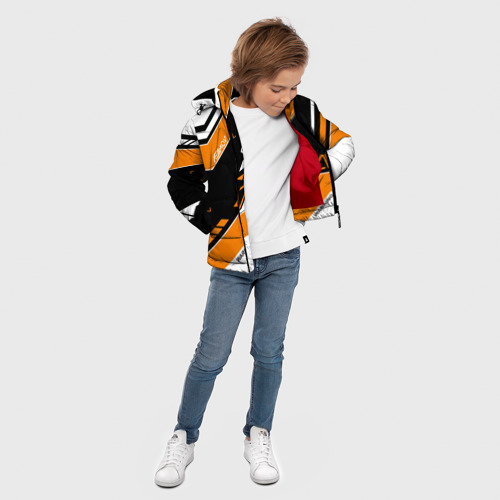Зимняя куртка для мальчиков 3D CS:GO - Asiimov Inverted, цвет красный - фото 5