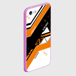 Чехол для iPhone 5/5S матовый CS:GO - Asiimov Inverted - фото 2