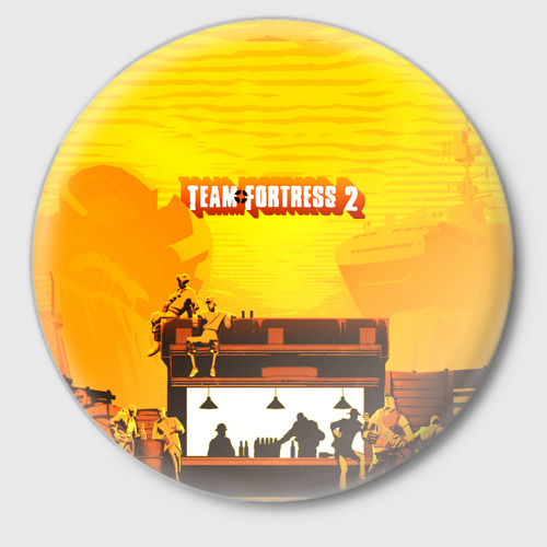 Значок с принтом Team Fortress 2, вид спереди №1
