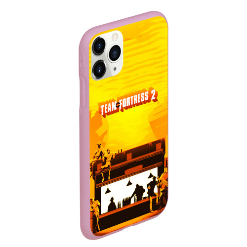 Чехол для iPhone 11 Pro Max матовый Team Fortress 2, цвет розовый - фото 3