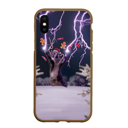 Чехол для iPhone XS Max матовый Громокот NY version