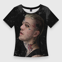 Lil Peep – Женская футболка 3D Slim с принтом купить