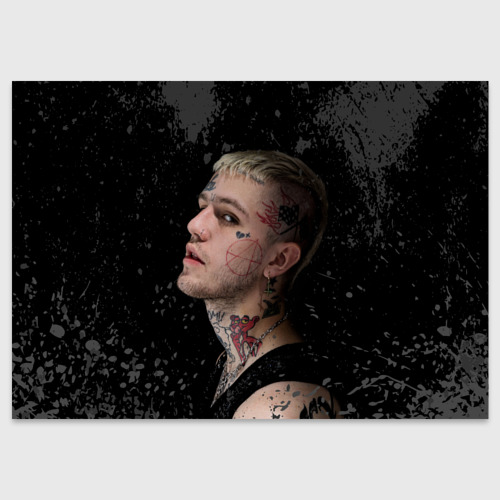 Поздравительная открытка Lil Peep, цвет белый