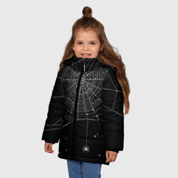 Зимняя куртка для девочек 3D Паутина - фото 2