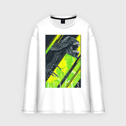 Мужской лонгслив oversize хлопок Чужой   alien