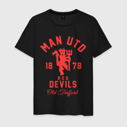 Манчестер Юнайтед – Мужская футболка хлопок с принтом купить со скидкой в -20%