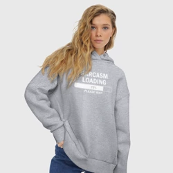 Женское светящееся худи Сарказм загружается, ждите - фото 2
