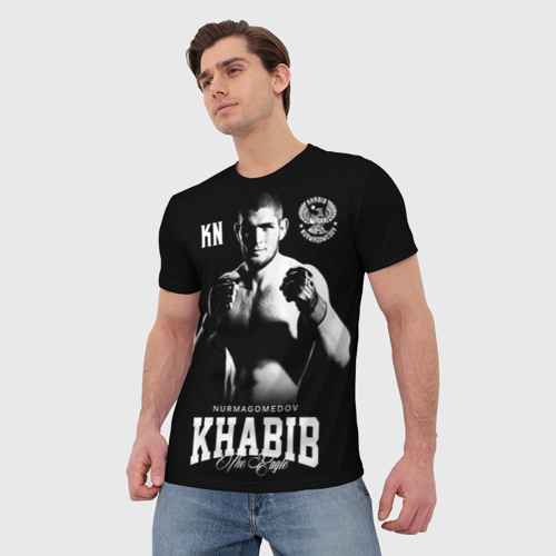 Мужская футболка 3D Хабиб Нурмагомедов, цвет 3D печать - фото 3