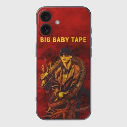 Чехол для iPhone 16 силиконовый с защитой камеры Big baby tape - Dragonborn
