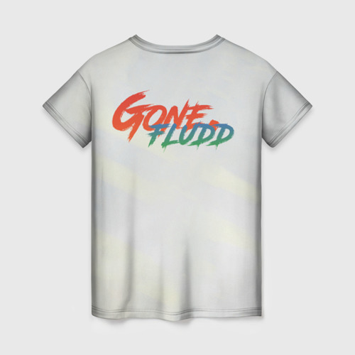 Женская футболка 3D с принтом GoneFludd, вид сзади #1