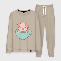 Мужской костюм хлопок Cup of Pig