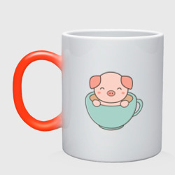 Кружка хамелеон Cup of Pig