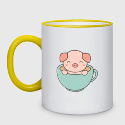 Кружка двухцветная Cup of Pig