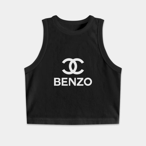 Женская укороченная майка-топ хлопок Benzo gang