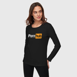 Женский лонгслив хлопок Pornhub - фото 2