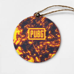 Деревянная игрушка круг PUBG