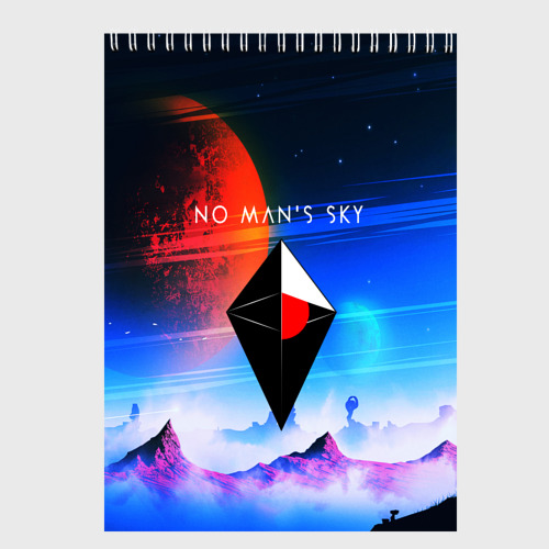 Скетчбук No mans sky, цвет белый