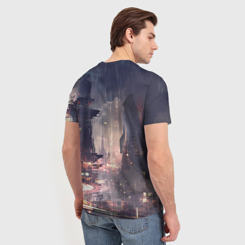 Мужская футболка 3D Cyberpunk 2077, цвет 3D печать - фото 4