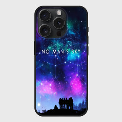 Чехол силиконовый для Apple iPhone 15 Pro матовый No Mans sky