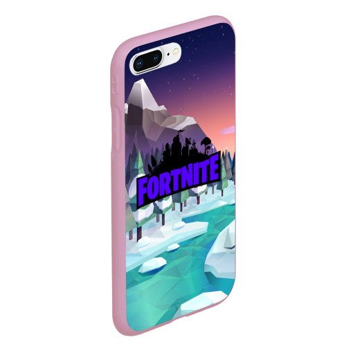 Чехол для iPhone 7Plus/8 Plus матовый Fortnite, цвет розовый - фото 3