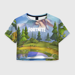 Женская футболка Crop-top 3D Fortnite