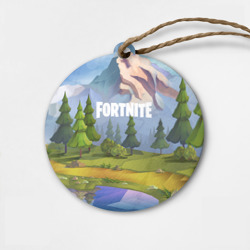 Деревянная игрушка круг Fortnite