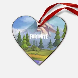 Деревянная игрушка Сердце Fortnite
