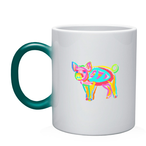 Color Pig (кружка хамелеон) фото 0