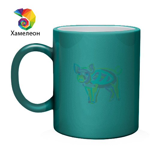 Color Pig (кружка хамелеон) фото 1